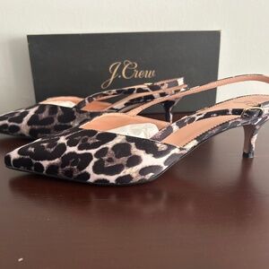 JCrew sling back pumps